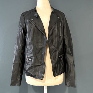 Only Faux Leather Jacket Size Small